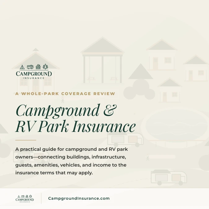 Cover of the Campground Insurance Booklet